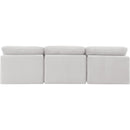 Meridian Indulge Cream Velvet Modular Sofa IMAGE 3