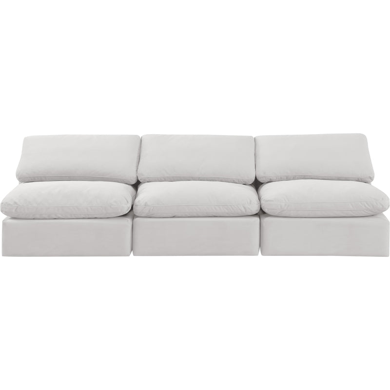 Meridian Indulge Cream Velvet Modular Sofa IMAGE 4