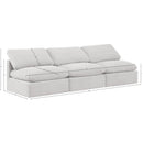 Meridian Indulge Cream Velvet Modular Sofa IMAGE 8