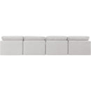 Meridian Indulge Cream Velvet Modular Sofa IMAGE 3