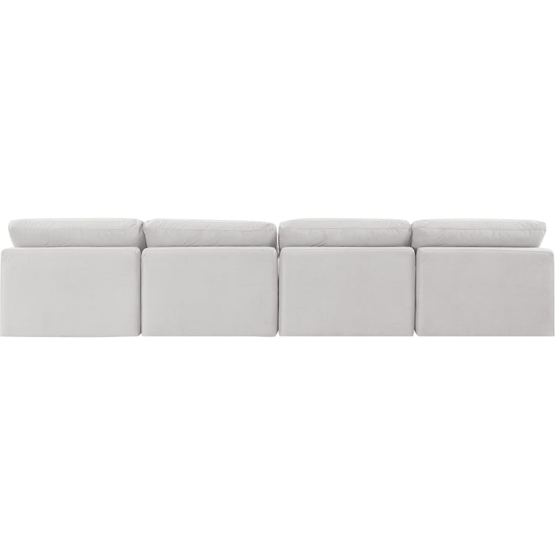 Meridian Indulge Cream Velvet Modular Sofa IMAGE 3