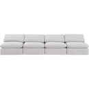 Meridian Indulge Cream Velvet Modular Sofa IMAGE 4