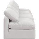 Meridian Indulge Cream Velvet Modular Sofa IMAGE 5