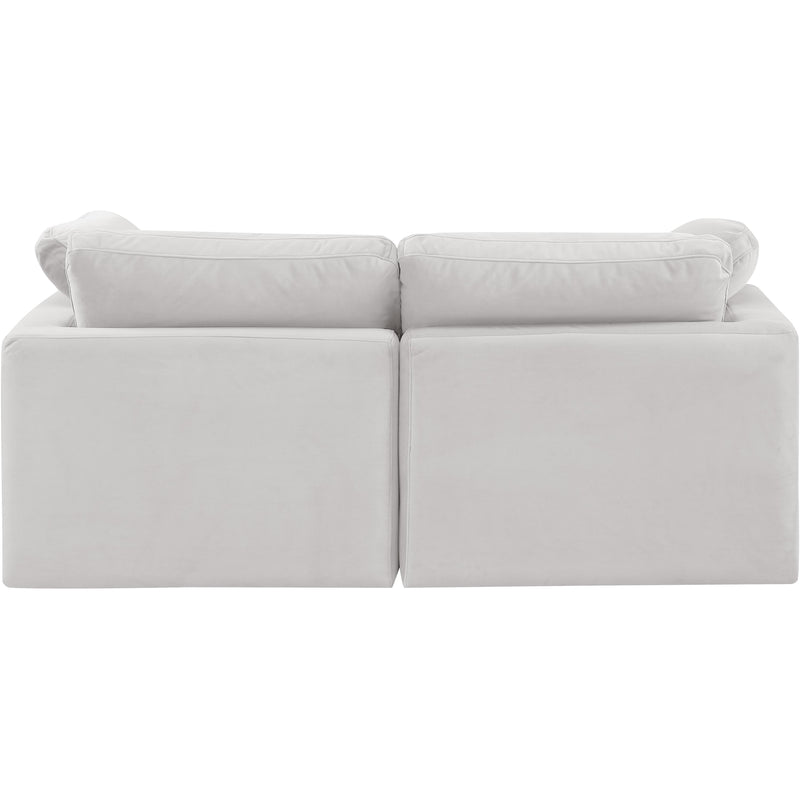 Meridian Indulge Cream Velvet Modular Sofa IMAGE 3