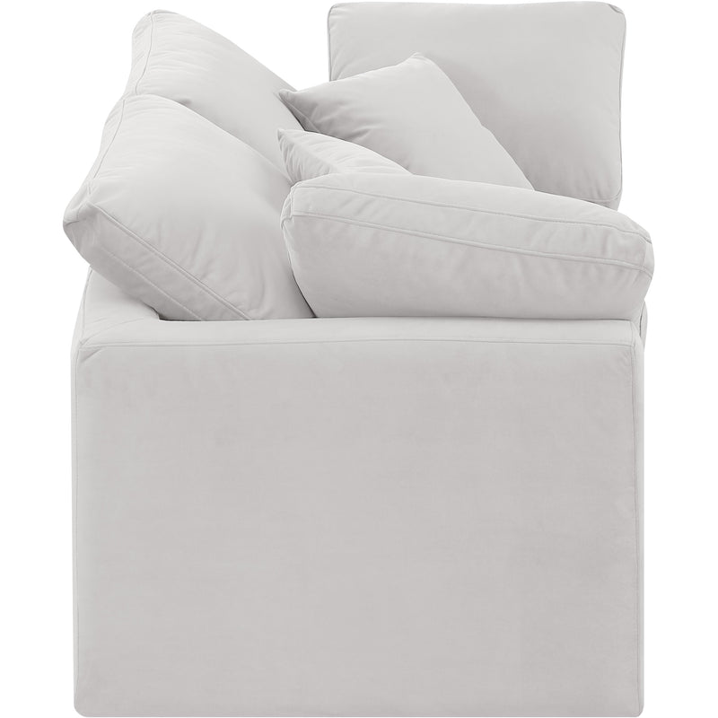 Meridian Indulge Cream Velvet Modular Sofa IMAGE 5