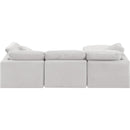 Meridian Indulge Cream Velvet Modular Sectional IMAGE 3