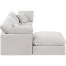 Meridian Indulge Cream Velvet Modular Sectional IMAGE 5