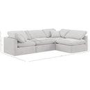 Meridian Indulge Cream Velvet Modular Sectional IMAGE 10