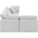 Meridian Indulge Cream Velvet Modular Sectional IMAGE 5