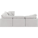 Meridian Indulge Cream Velvet Modular Sectional IMAGE 5