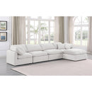 Meridian Indulge Cream Velvet Modular Sectional IMAGE 2