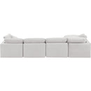 Meridian Indulge Cream Velvet Modular Sectional IMAGE 3