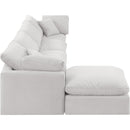 Meridian Indulge Cream Velvet Modular Sectional IMAGE 5