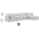 Meridian Indulge Cream Velvet Modular Sectional IMAGE 8