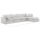 Meridian Indulge Cream Velvet Modular Sectional IMAGE 9