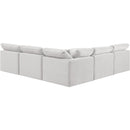 Meridian Indulge Cream Velvet Modular Sectional IMAGE 3