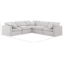 Meridian Indulge Cream Velvet Modular Sectional IMAGE 10