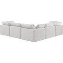 Meridian Indulge Cream Velvet Modular Sectional IMAGE 3