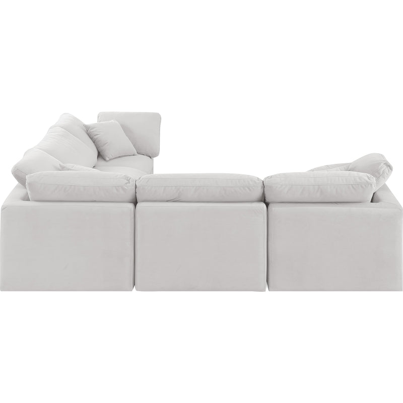 Meridian Indulge Cream Velvet Modular Sectional IMAGE 5
