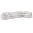Meridian Indulge Cream Velvet Modular Sectional IMAGE 10