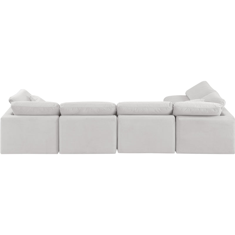 Meridian Indulge Cream Velvet Modular Sectional IMAGE 3