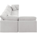 Meridian Indulge Cream Velvet Modular Sectional IMAGE 5