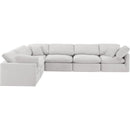Meridian Indulge Cream Velvet Modular Sectional IMAGE 4