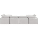 Meridian Indulge Cream Velvet Modular Sectional IMAGE 3