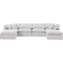 Meridian Indulge Cream Velvet Modular Sectional IMAGE 4