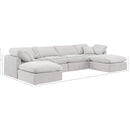 Meridian Indulge Cream Velvet Modular Sectional IMAGE 8