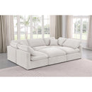 Meridian Indulge Cream Velvet Modular Sectional IMAGE 2
