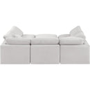 Meridian Indulge Cream Velvet Modular Sectional IMAGE 3