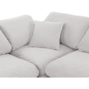 Meridian Indulge Cream Velvet Modular Sectional IMAGE 6