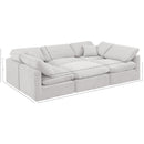 Meridian Indulge Cream Velvet Modular Sectional IMAGE 9