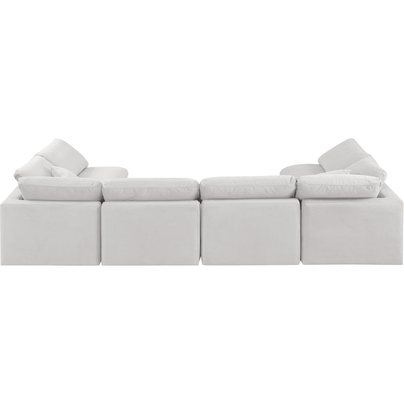 Meridian Indulge Cream Velvet Modular Sectional IMAGE 3