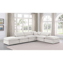 Meridian Indulge Cream Velvet Modular Sectional IMAGE 2