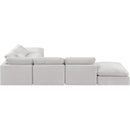 Meridian Indulge Cream Velvet Modular Sectional IMAGE 3