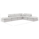 Meridian Indulge Cream Velvet Modular Sectional IMAGE 9