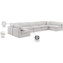 Meridian Indulge Cream Velvet Modular Sectional IMAGE 8