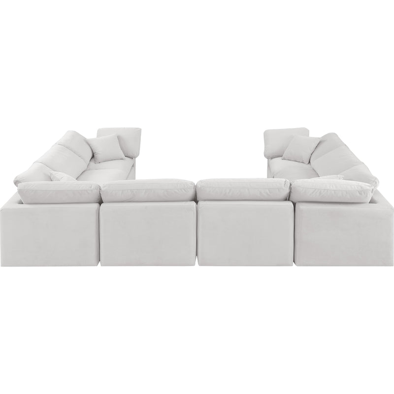 Meridian Indulge Cream Velvet Modular Sectional IMAGE 3