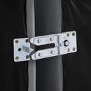 Meridian Indulge Grey Velvet Ottoman IMAGE 4