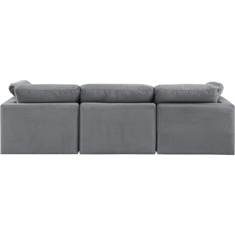 Meridian Indulge Grey Velvet Modular Sofa IMAGE 3