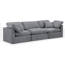 Meridian Indulge Grey Velvet Modular Sofa IMAGE 9