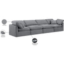 Meridian Indulge Grey Velvet Modular Sofa IMAGE 8