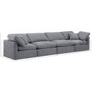 Meridian Indulge Grey Velvet Modular Sofa IMAGE 9