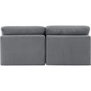 Meridian Indulge Grey Velvet Modular Sofa IMAGE 3