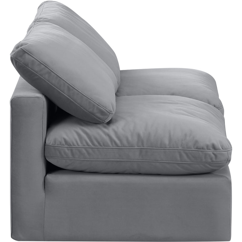 Meridian Indulge Grey Velvet Modular Sofa IMAGE 5
