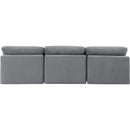 Meridian Indulge Grey Velvet Modular Sofa IMAGE 3