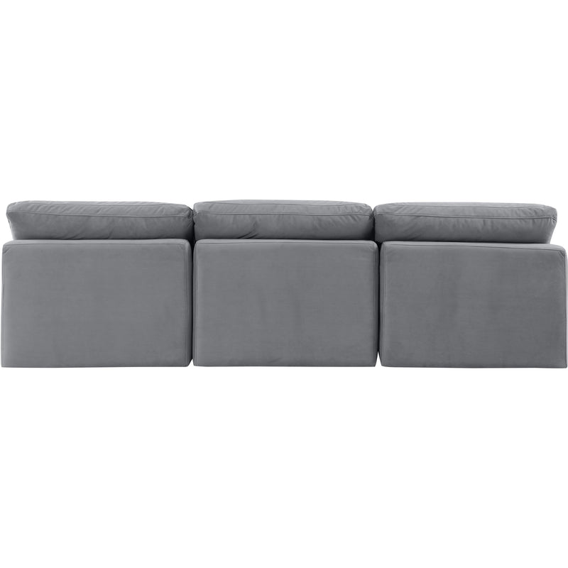 Meridian Indulge Grey Velvet Modular Sofa IMAGE 3