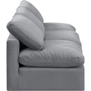 Meridian Indulge Grey Velvet Modular Sofa IMAGE 5